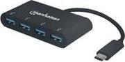Immagine prodotto Manhattan Hub USB 3.0 a 4 porte con connettore USB-C (USB-C, 4 porte)