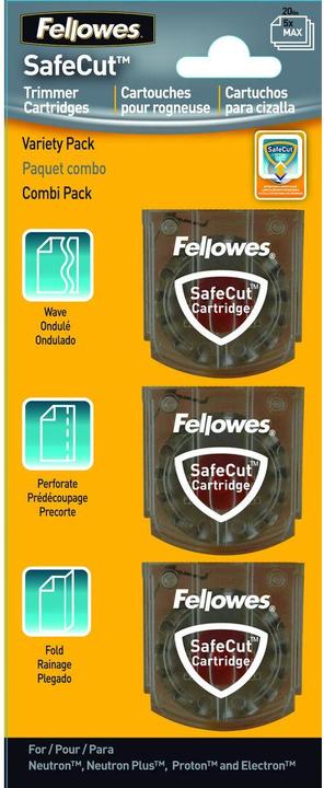 Produktbild Fellowes Safecut Ersatzklinge - 3 Stile (3 Blätter)