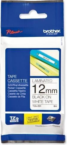 Immagine prodotto Brother TZe-231S (1.20 cm, Nero, Bianco)