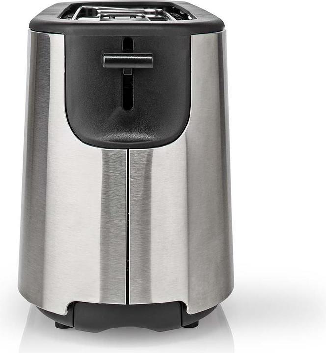 Actual product image Nedis Toaster stainless steel series 1 slot Browning levels: 6 Defrost function Bread roll attachment