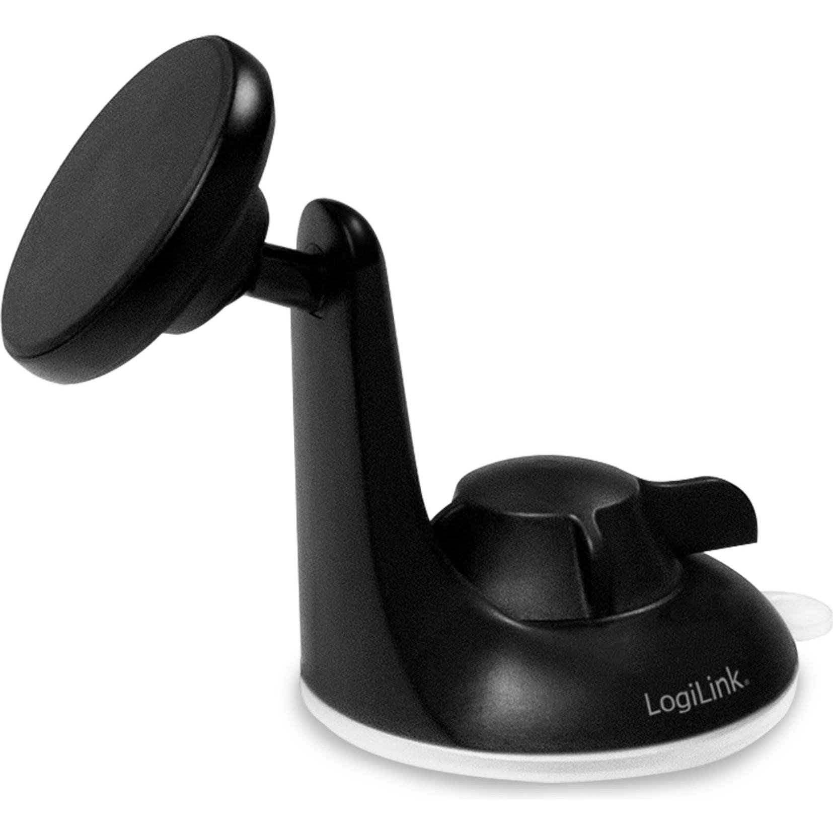 LogiLink Magnetische Smartphone-Halterung, Smartphone Halterung, Schwarz