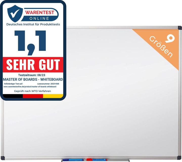 Produktbild Master of Boards Whiteboard (200 x 100 cm)