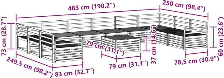 Produktbild vidaXL Outdoor-Sofa