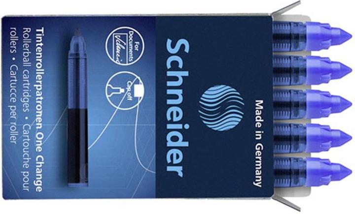 Produktbild Schneider Rollerpatrone (5 Stück, Blau, 0.60 mm)