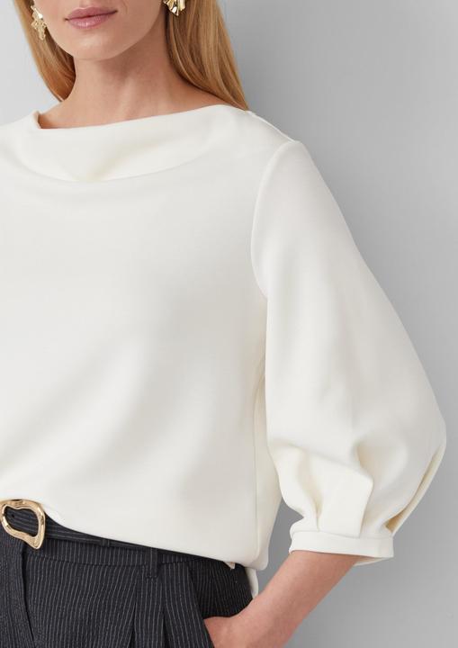 Produktbild s.Oliver Sweatshirt Weiches Sweatshirt aus Scuba mit Wasserfall-Ausschnitt (36)