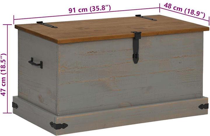 Produktbild vidaXL Truhe (91 cm, 1x)