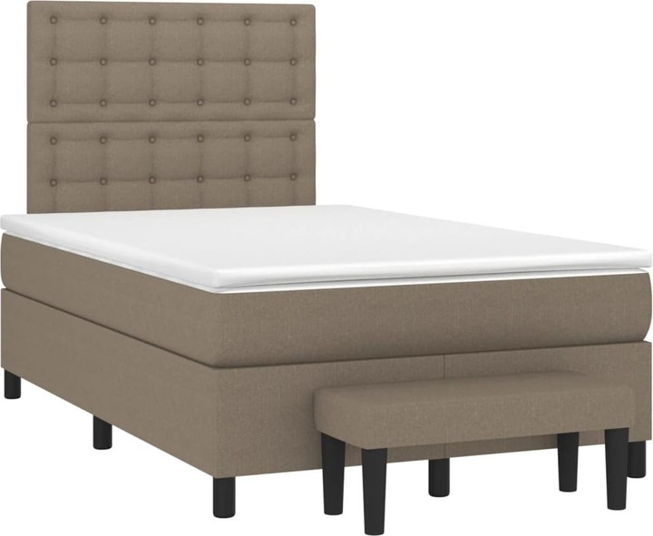 Produktbild VidaXL Bo x springbett mit Matratze 120 x 190 cm Stoff (120 x 190 cm)
