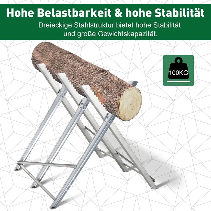 Produktbild Durhand Kettensägenbock zusammenklappbar (83 cm, 83 cm)