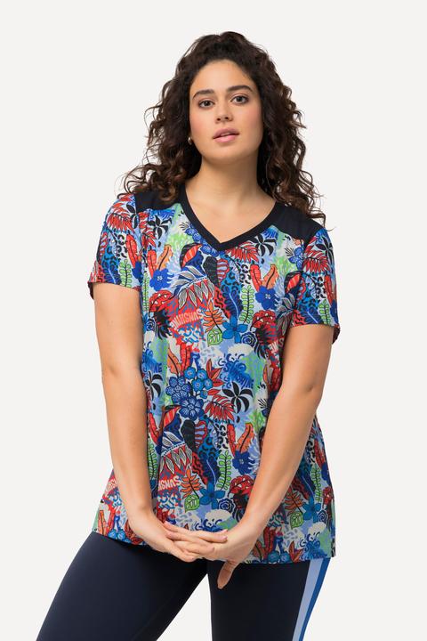 Immagine prodotto Ulla Popken Maglia funzionale dal taglio svasato con scollo a V e mezze maniche (42, 44)