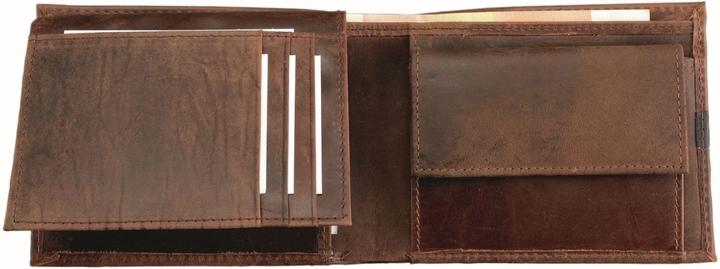 Produktbild Pridesoul Geldbörse, Leder, dunkelbraun, Querformat zwei Scheinfächer, Münzfach, sieben Kreditkartenfächer