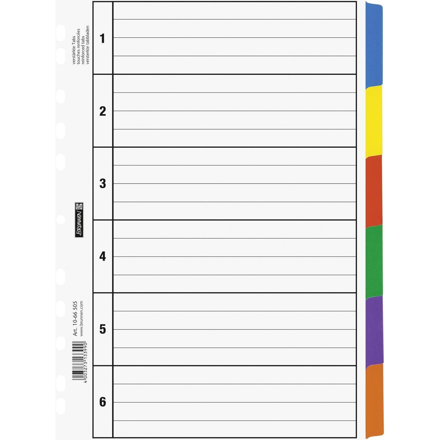 Brunnen, Ordner Zubehör, Register A4