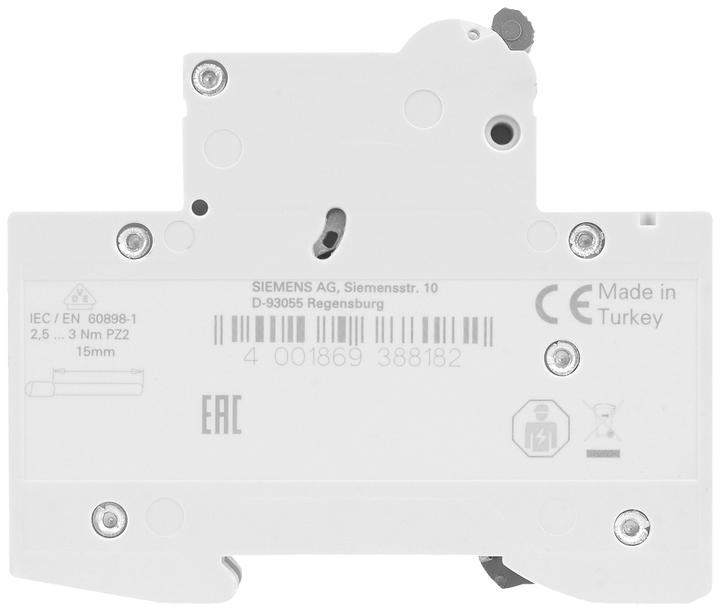 Actual product image Siemens 1 pole miniature circuit breaker