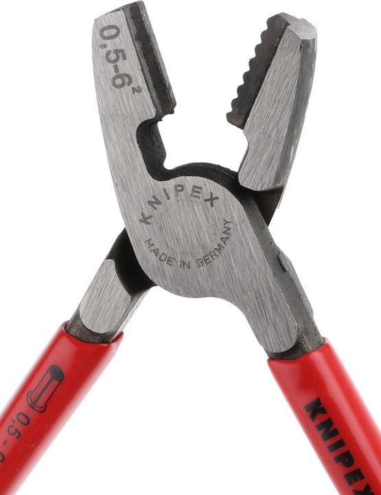 Actual product image Knipex Crimping Pliers for wire ferrules (180 mm)