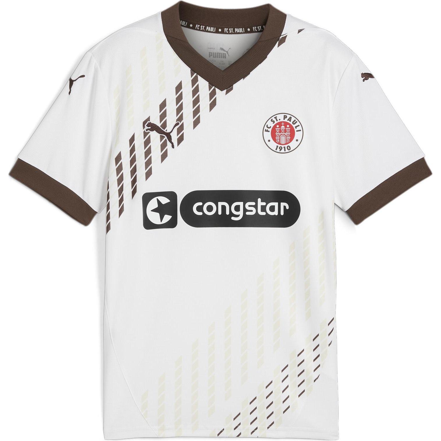 Puma, Jungen, Sportshirt, FCSP Away Jersey Jr (164), Weiss, 164