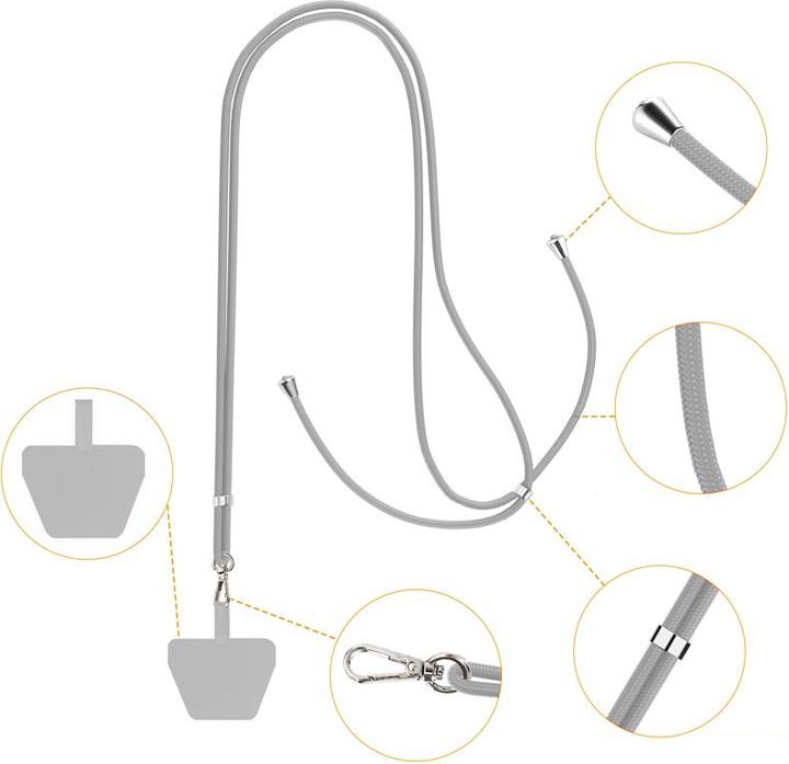 Produktbild Apfelkiste Handykette 140cm Universal, + Einlage, Grau