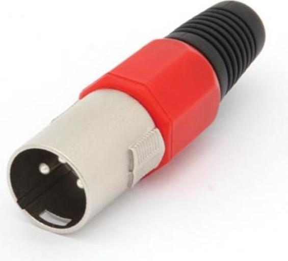 Produktbild Velleman XLR-STECKER - 3-POLIG - VERNICKELT - ROT