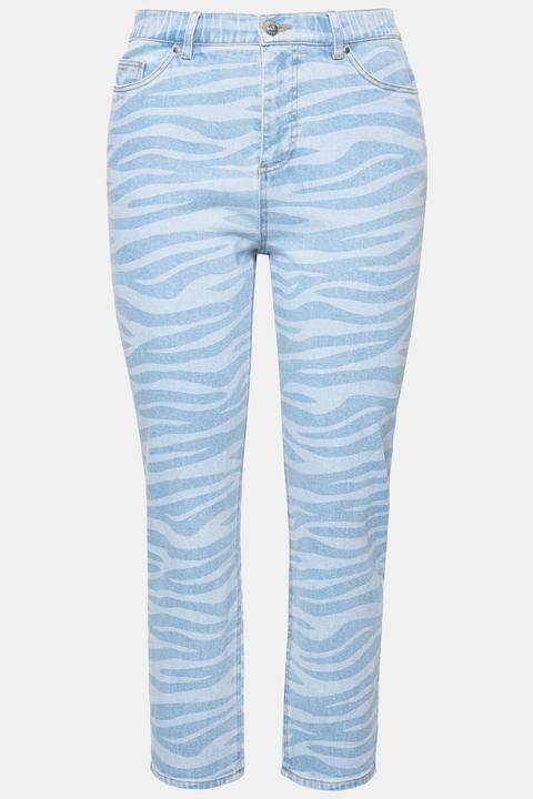 Actual product image Studio Untold Zebra Print Mom Jeans (52)