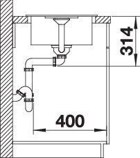Produktbild Blanco Favum 45 S (Einbauspüle, 43.50 cm, 86 cm)