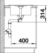 Produktbild Blanco Favum 45 S (Aufsatzspülbecken, 43.50 cm, 86 cm)