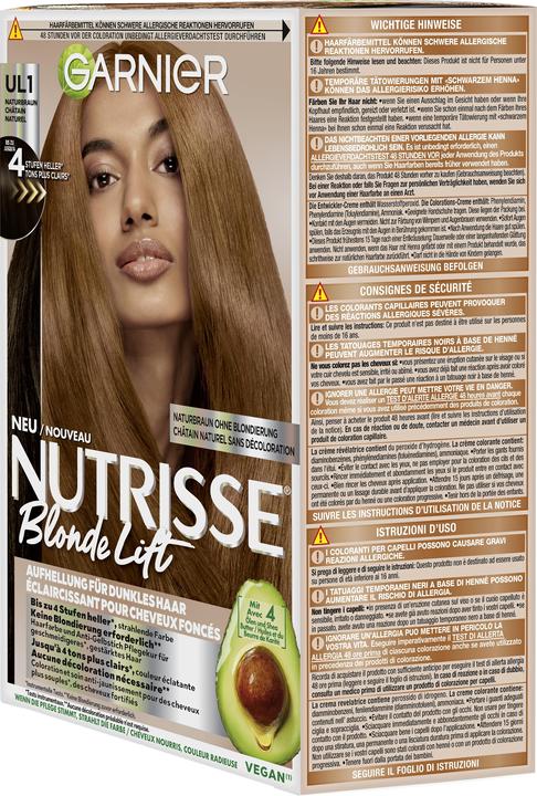 Actual product image Garnier Nutrisse (UL1 Natural brown)
