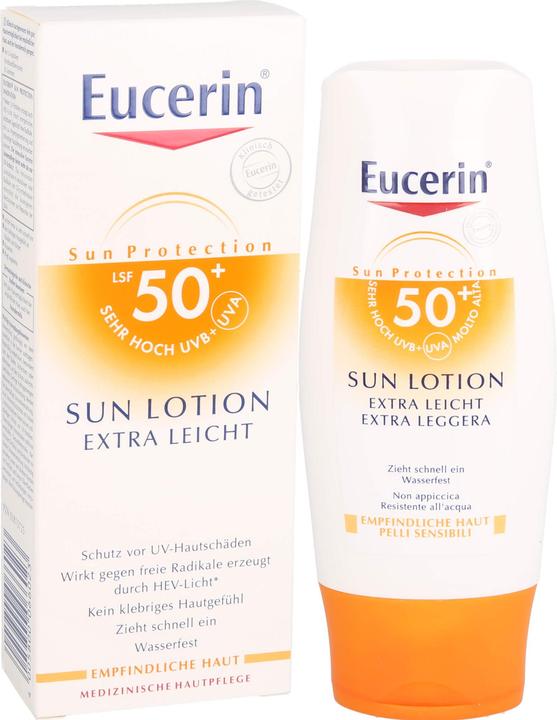 Actual product image Eucerin Sensitive Protect (Suntan cream, SPF 50+, 150 ml, 500 g)