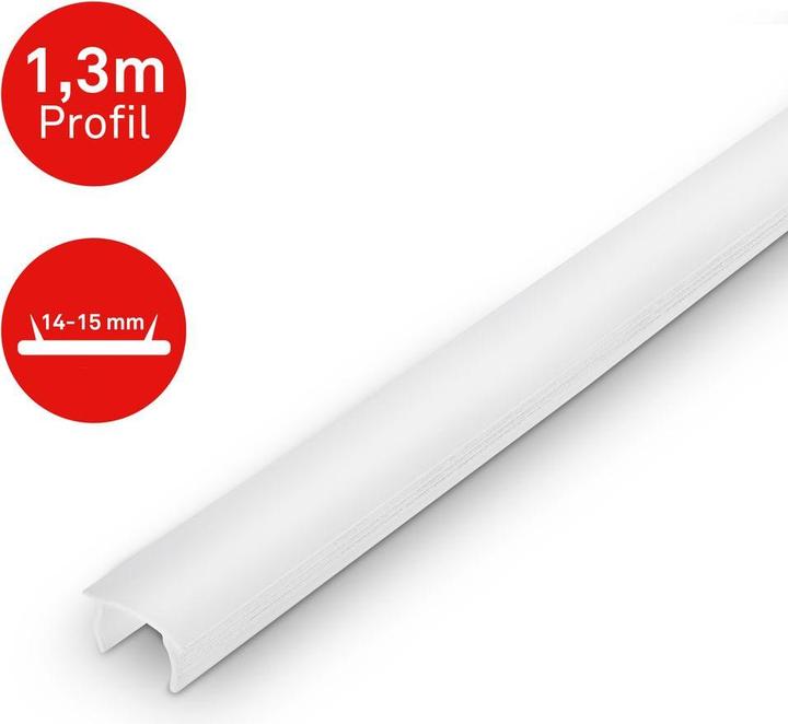 Image du produit Briloner PIMP YOUR PANEL Profilé PC extrudé, diffuseur, milky, 14-15mm