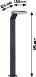 Actual product image Paulmann Outdoor 230V Bollard Light Zerena (1100 lm, IP44)