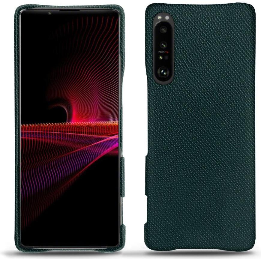 Noreve Lederschutzhülle (Sony Xperia 1 III), Smartphone Hülle, Grün