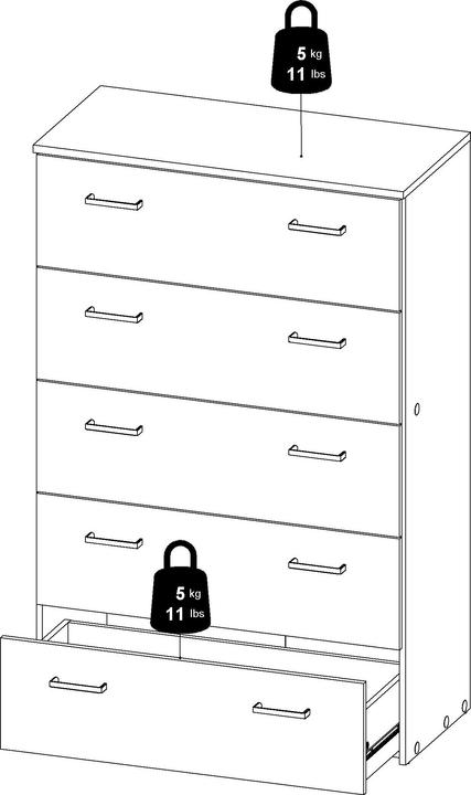 Image du produit Tvilum Espace (74.10 x 35.95 x 114.70 cm)