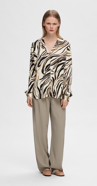 Produktbild Selected Femme Satin Print Hemd (38)
