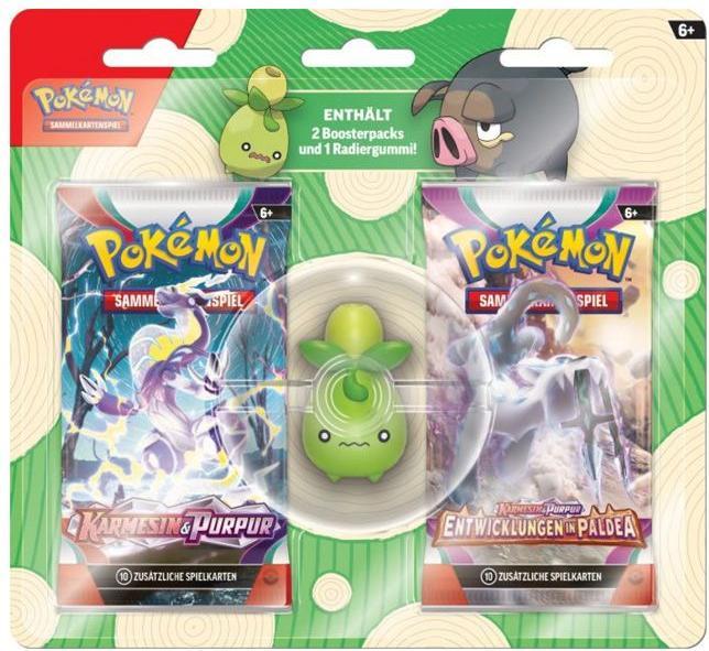 Produktbild Pokémon PKM Back to School Eraser Blister (Deutsch, Blister Pack)