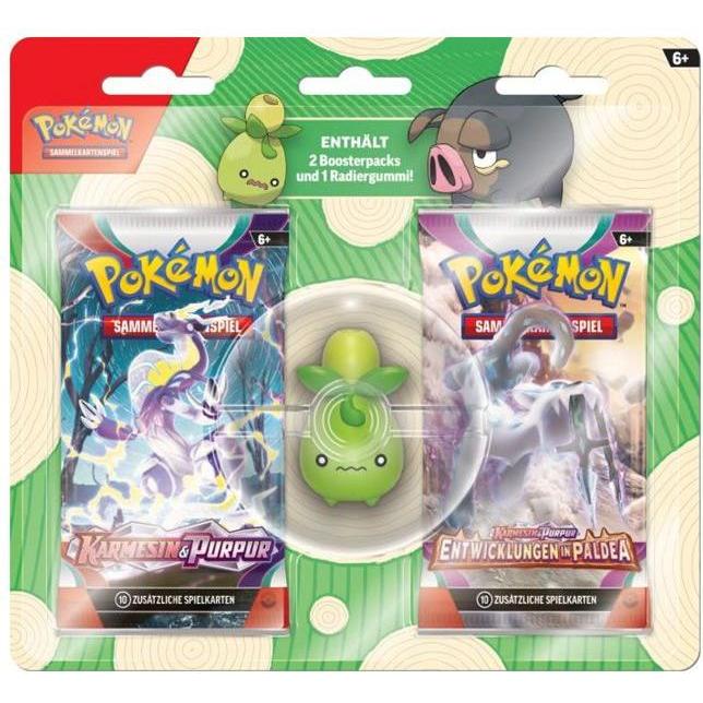 Pokémon PKM Back to School Eraser Blister (Deutsch)