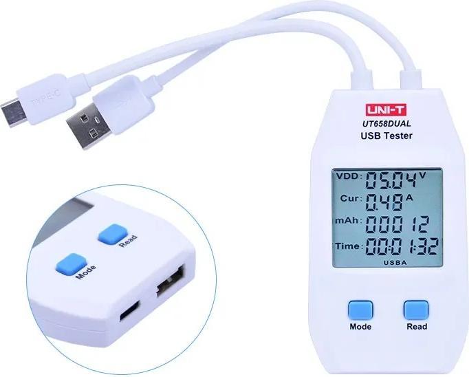 Image du produit Unit UNI- T UT658DUAL usb socket tester