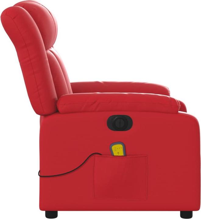 Immagine prodotto vidaXL Sedia da massaggio elettrica in similpelle rossa