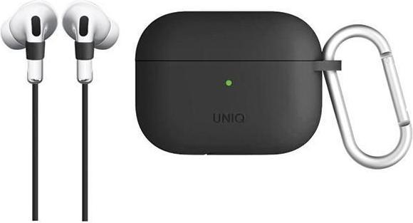 Actual product image Uniq etui Vencer AirPods Pro Silicone szary/charcoal dark grey (Headphone sleeve)