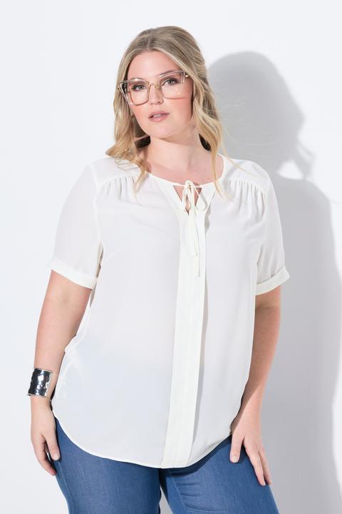 Image du produit Miamoda Bluse, A-Linie, Krepp, weiter Halbarm (42)