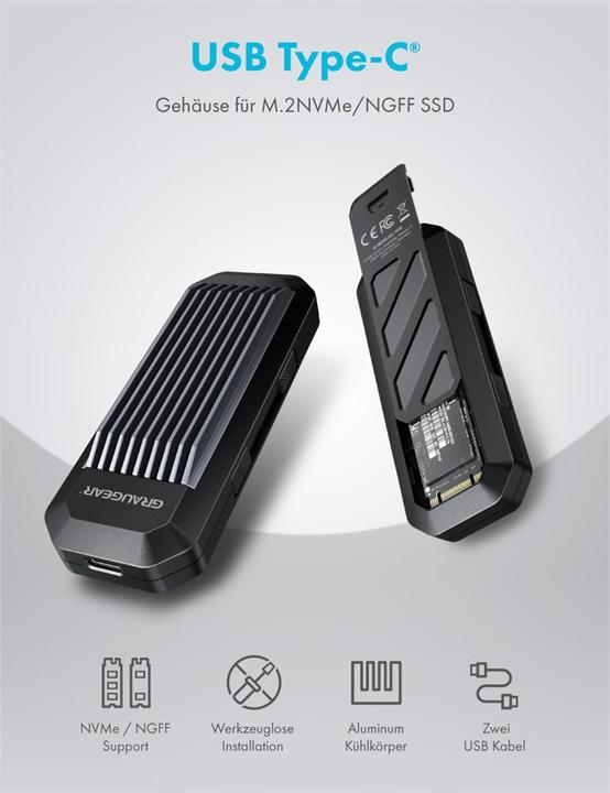 Actual product image Graugear G-M202-AC-10G (M.2 2280, M.2 2230, M.2 2260, M.2 2242)