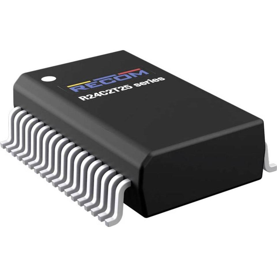 Recom, Convertitore di tensione, R24C2T25-CT DC/DC-Wandler SMD 25 V 0.10 A 2 W Anzahl Ausgänge 2 x Inhalt 1 St.