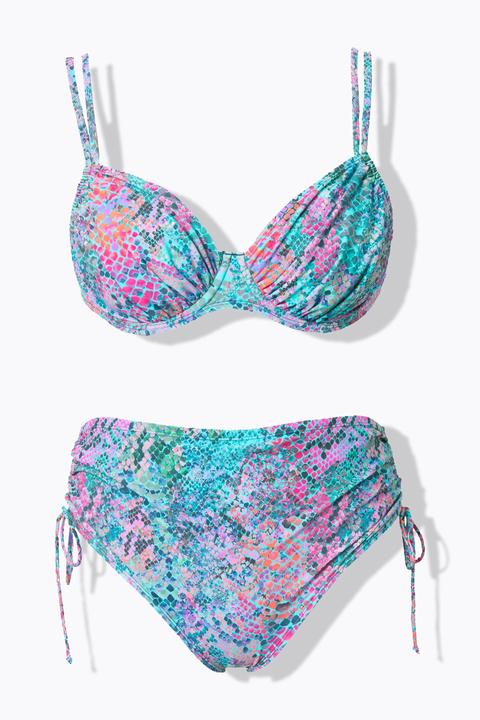 Image du produit Ulla Popken Bikini python avec bonnets à armatures et bretelles doubles ajustables (54)