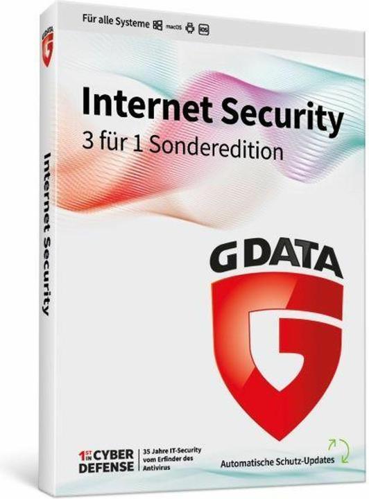 Produktbild G Data InternetSecurity 3 für 1 Box (3 User, 12 Monate)