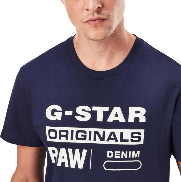 Immagine prodotto G-Star Printed Graphic Eight T-Shirt Regular Fit Sartho Blue (S)