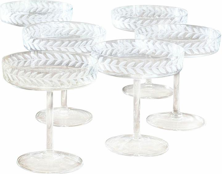 Loberon Flûte à champagne set de 6 Macomb claire (15 cl, 6 Verres, Flûtes à champagne)