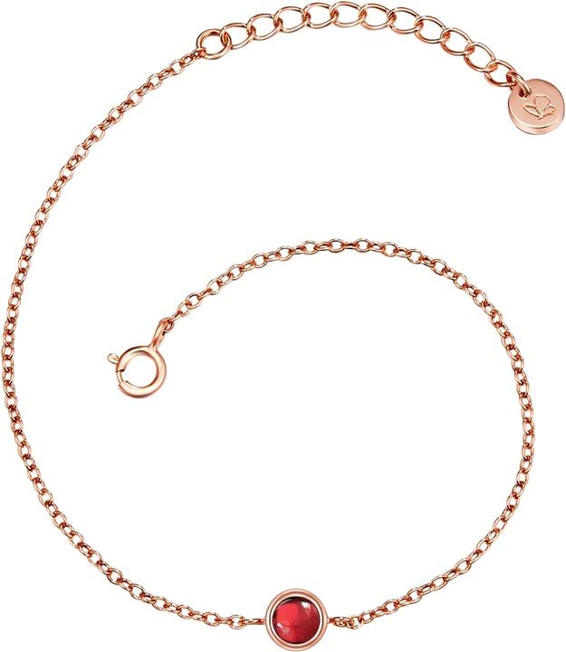 Immagine prodotto Glanzstücke München Donna Argento Granato Oro Rosa 17,0 cm Lunghezza base + 3,0 cm Estensione - 11096 (17 cm, Argento)