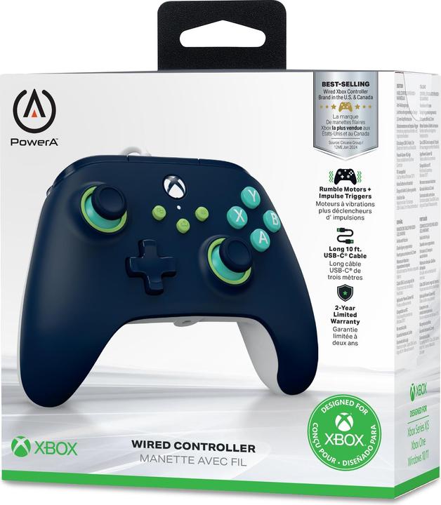 Actual product image PowerA Wired Controller - Mariner Blue (Xbox Series X - S) (Xbox Series X)