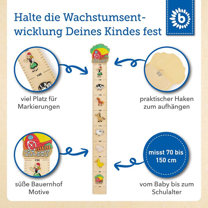Produktbild Bieco Messlatte Bauernhof