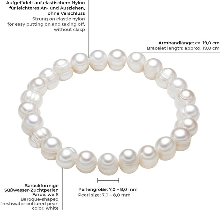Image du produit Valero Pearls Perle de culture d'eau douce pour femme 19,0 cm - 3812 (19 cm, Perle de culture d'eau douce)