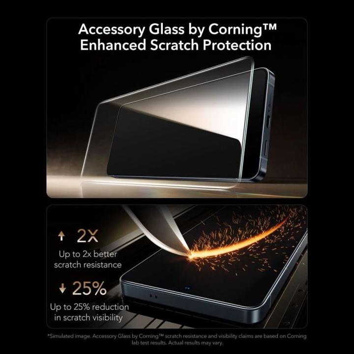 Actual product image ESR - Corning Gorilla Glass UltraFit™ - Samsung Galaxy S26 Ultra - Clear (Samsung Galaxy S26 Ultra)