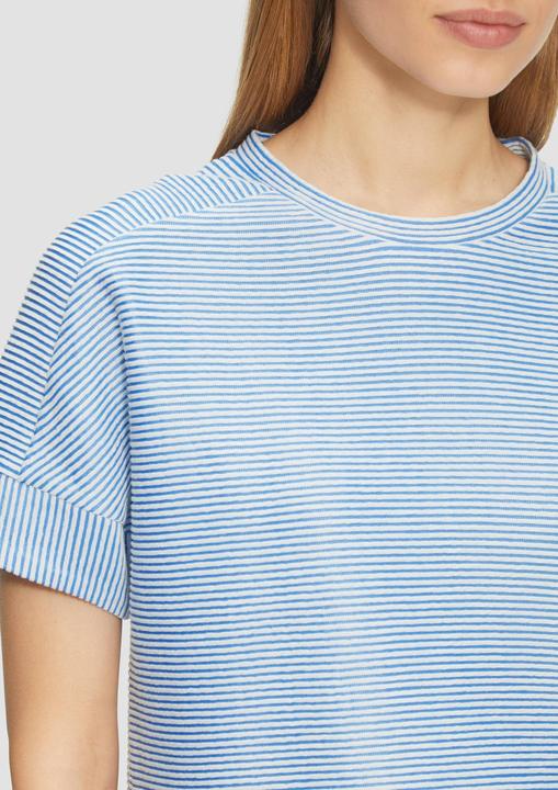 Produktbild S.Oliver T-Shirt T-Shirt mit Strukturstreifen im Relaxed Fit (48)