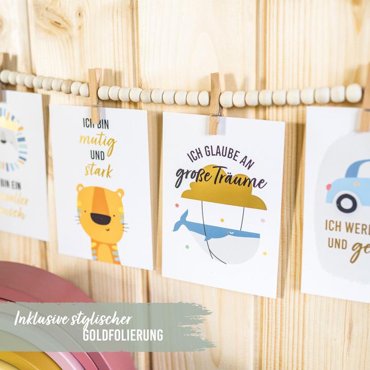 Produktbild Papierdrachen Affirmationskarten – Tiere