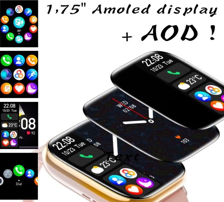 Produktbild RNCF31 SCHWARZ Damen-Smartwatch (40 mm)